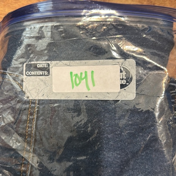 Zara blue denim front pockets size 8 harem pants jeans trendy - Picture 8 of 8